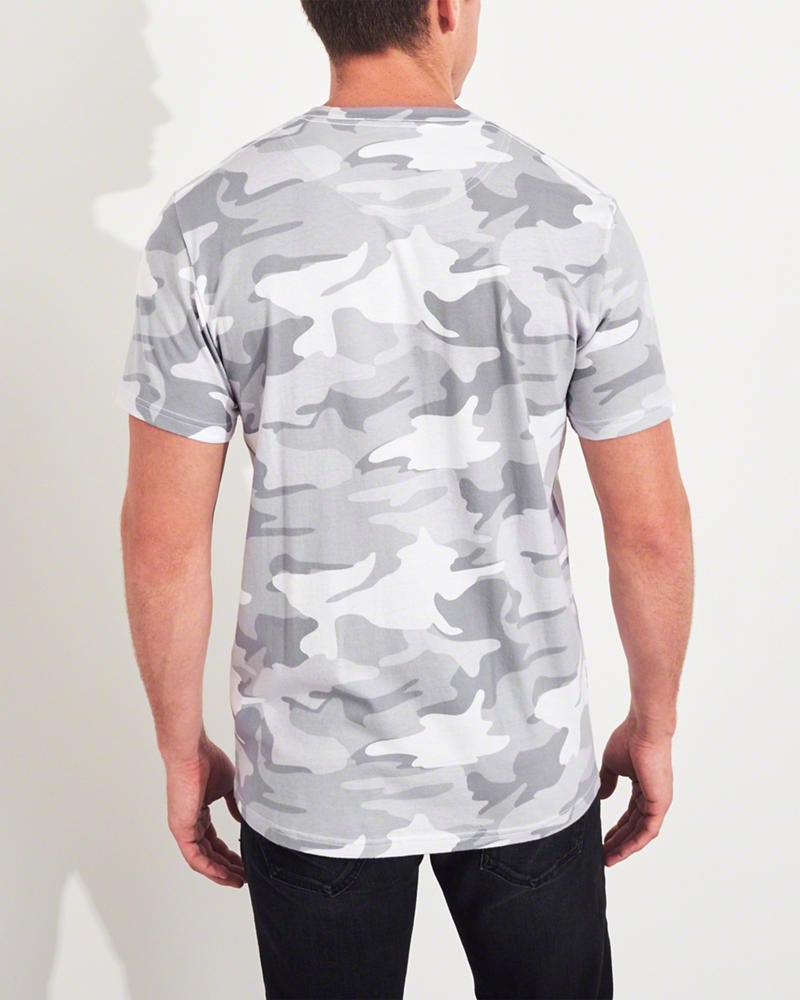 Hollister camo cheap t shirt